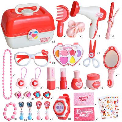 China Safety Preschool Plastic Pretend Play Girls Kids Makeup Toys Sets For Children for sale