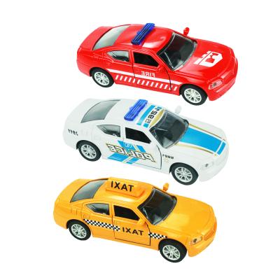 China Pull Back Children's Toy Car Discount Taxi Car Toy Pull Back Model Car Education Diecast Children Small Toy Car Toys for sale