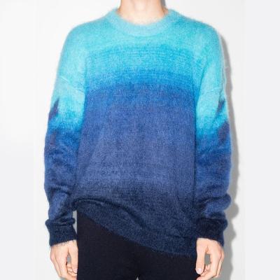 China Custom winter knitted designer Sweater For Men OEM and ODM Fuzzy Jacquard Pullovers Anti-wrinkle Xiaoxin factory mohair men sweater Knitwear for sale