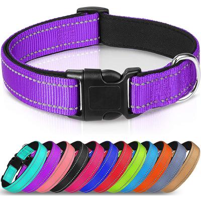 China Adjustable Reflective Led Leather Pet Training Lights Dog Collars And Leashes for sale