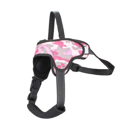 China Reflective Type Pet Chest Harness Strap Rope Pet Dog Harness Adjustable Strap Light Vest Back Strap for sale