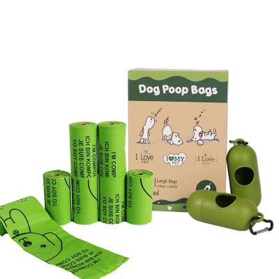 China Collapsible& expandable design ventilation & Bio-Plastic Adjustable Bulk Compostable Pet Visibility Cleaning Degradable Dog S Poop Bags for sale