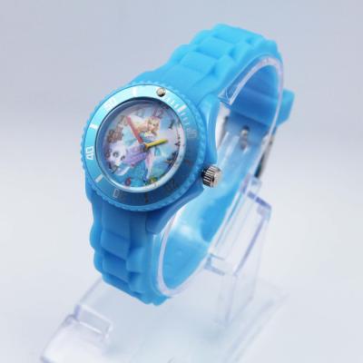 China Custom Type Silicone Watch Strap Clarity Beautiful Moon Phase Dial Watch for sale