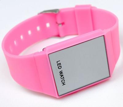 China Hot Selling Full Calendar Silicone Watch, LED Watch, Silicone Band With Led Display Watch for sale