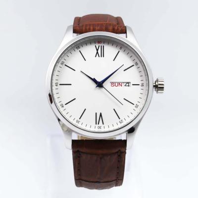 China Sapphire Automatic Hands Date Watch Leather Men Work Wrist Watch for sale