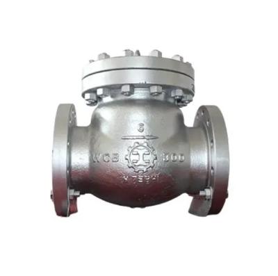 China API ANSI 300LB 6Inch WCB válvulas de verificação de flange de aço carbono usadas em usinas de energia à venda