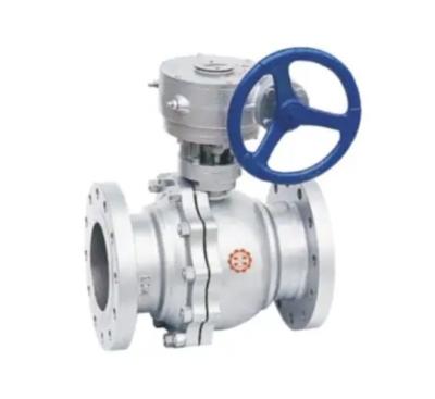 China Q41F 304 Stainless Steel Power Plant Valves Flanged Floating Ball Valve Weld Connection for sale