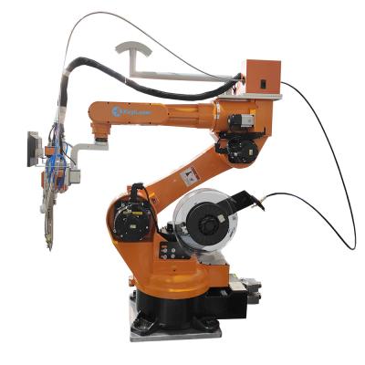 Cina KEYILASER 1500W Automatica 6 Assi Robot Arm Fibra Laser Robot Saldatura Macchina Per Saldatura Angolo in vendita