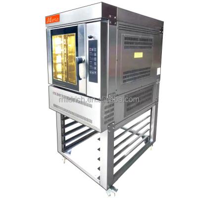 China Commercial Supplying MILDRICH Commercial Five Trays Hot Air Gas Bread Loaf Mooncake Baking Oven For Sale With Shelf for sale