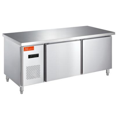 China Equipment 1.8M Worktable Kitchen Freezer / Double Temperature Single-temperature Stainless Steel Kitchen Refrigerator for sale