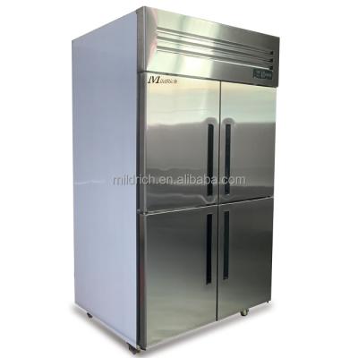 China High Quality COMPRESSOR MILDRICH Commercial Freezer 4 Door Frigo Upright Refrigeration Restaurant Refrigerators Chiller Equipment for sale