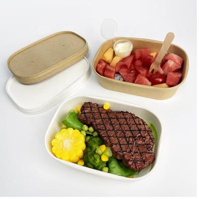 China Materials China Wholesale Recycled Degradable Child Food Kraft Paper Food Box With Dividers for sale