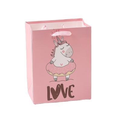 China China Factory Direct Recyclable Durable Cartoon Animal Dragon Kraft Paper Bag With Handles for sale