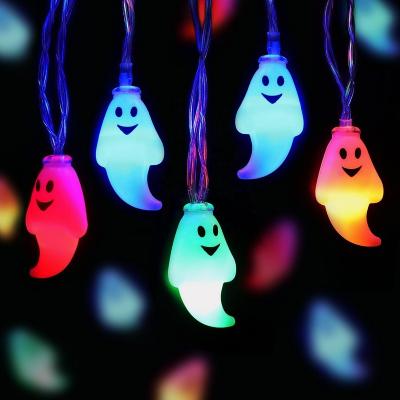 China Halloween Party Holiday 30 LED String Lights, Battery Operated Ghost String Lights, Colorful Indoor Halloween Lights for Outdoor (Multicolor) for sale