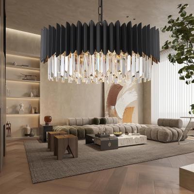 China EUROPEAN Simple Modern Large Crystal Chandelier Light Luxury Creative Hotel Restaurant Lobby Chandelier Living Room Lobby Lighting for sale