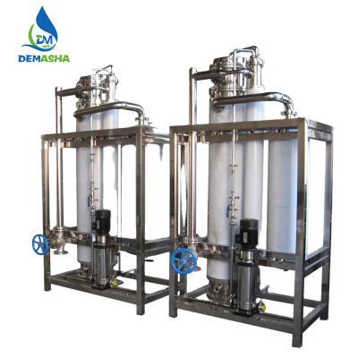 China Hotels Distilled Water Making Machine 500lph Water For Injection WFI Multi Effect Distilled for sale