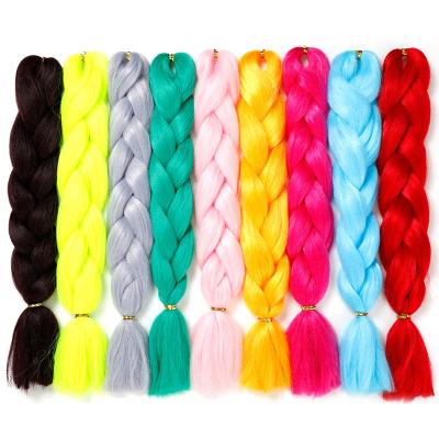 China Wholesale High Quality Synthetic High Temperature Braid Ombre Raw Material Elephant Hair Extension Hair Synthetic Hair For Braiding for sale