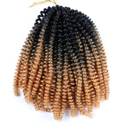 China Wholesale Synthetic Fiber Heat Resistant Hair Spring Loop Crochet Braids Nubian Hair Products 8 Inch Kenya 12 Inch Twist Braiding Hair Spring for sale