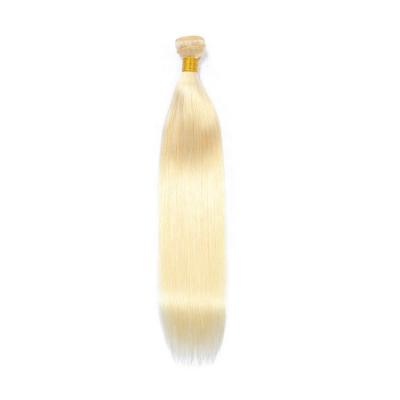 China Silky Straight Wave Top Quality 613 Blonde Cuticle Aligned Human Hair 613 Virgin Hair Bundles With Closure for sale