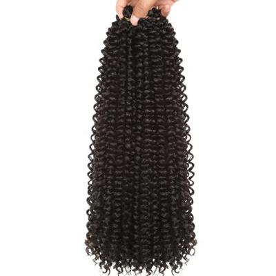 China High Temperature Fiber Synthetic Hair 18-22inch Long Passion Twist Crochet Hair Extensions Water Wave Synthetic Crochet Braiding Braids for sale