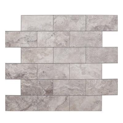 China Waterproof+ECO-Friendly+Self-adhesive PVC Bathroom Tile Panels Peel and Stick PVC Backsplash 3D PVC Wall Tiles 3D DIY Interior Wall Decor Waterproof Tile Stickers for sale