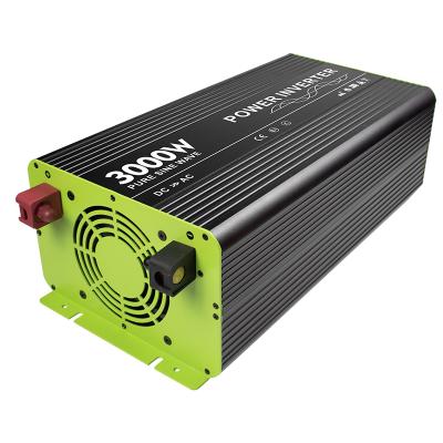 China 3000W Vehicle Power Inverter Pure Sine Wave DC 12V/24V To AC 220V/230V Converter RS3000P-V for sale