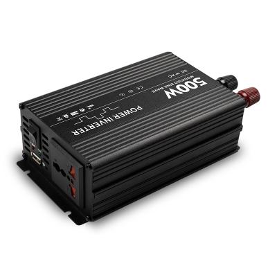 China Overcurrent Protection Protection.overload; Bat.low Voltage Alarm CE RoHS Certificated Power Inverter Manufacturer 500W AC 12v to AC 220v Modified Sine Waveform for sale