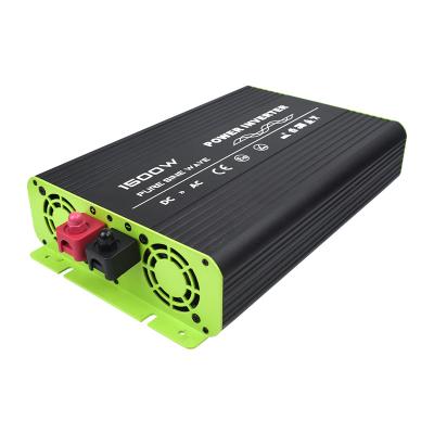 China Battery low voltage alarm& arrested & Auto Inverter 1500W (3000W Peak Pickup RV Vehicle Power) 12V/24V DC to 110V/220V/230V/240V AC Converter for sale