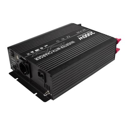 China Home appliance continue power inverter 2000w pure sine wave inverter with charger supply by manufacture for sale