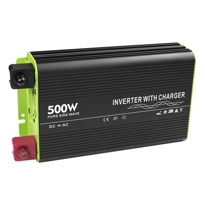 China 500w 1000w 1500w 2000w 2500w 3000w ups 12v 24v 220v power inverter with charger 310*150*70MM~410*220*145MM for sale