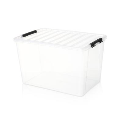 China 10l 35L 60l Clear Plastic Storage Organizer Storage Box for sale