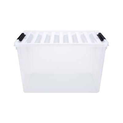 China Stored Clear Plastic Storage Bins In Big Boxes Wholesale With Lid for sale