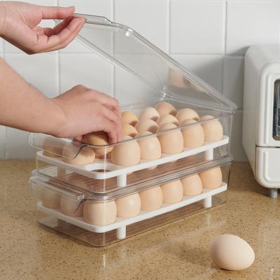 China Clear Egg Packing Crate Stocked Strong Plastic Storage Container for sale