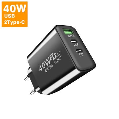 China Portable Android Mobile Cell Phone Quick Charge 3.0 QC UK /US/EU 40W 65W USB Type C For iPhone 13 14 Charger PD Charger For Samsung S for sale