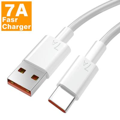 China MP3/MP4 Player 7A 100W Type C USB Cable High Speed ​​Charging Cable QC3.0 Type C USB Fast Charging Data Attach For XiaoMi Phones for sale