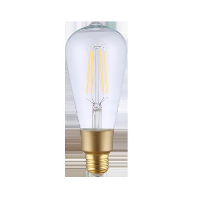 China Residential Bulb Alexa Voice Control, BB011 Amber Glass Body Led Light 6.5w A60 Smart Wifi Led Filament Bulb for sale