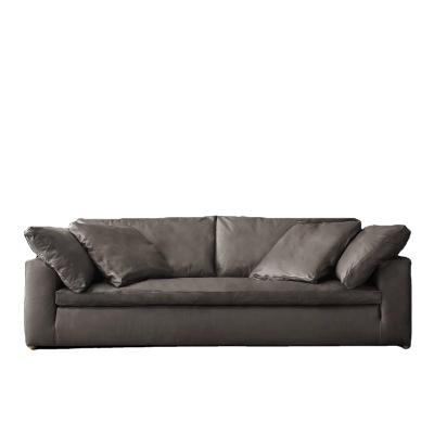 China New Arrival Modular CLOUD LEATHER Banquette Sofa Relaxed American Modernism Style for sale