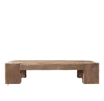 China Modern beam design coffee table living room russian british american rustic furniture for villa apartment luxury project for sale