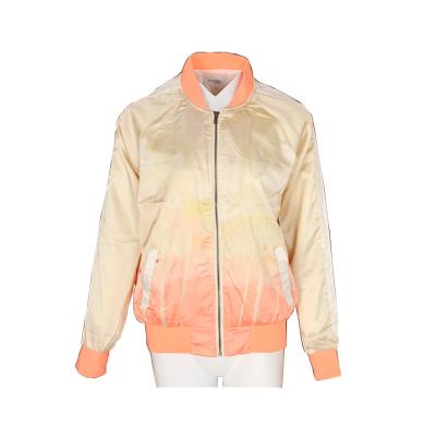 China Viable Wholesale Inventory STOCKPAPA Long Sleeves 100% Polyester Breathable Women Bomber Jacket for sale