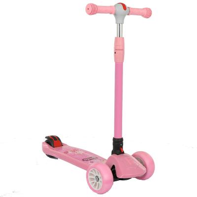 China Fashion Flat Earth Children's Scooter 2-13years Widen Flash Wheel To Strengthen PU Wheels Non-Slip Foldable 3 Scooters Sliding Toy for sale