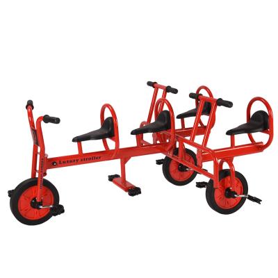 China High quality metal 3 wheel kids tricycle kindergarten children passenger tricycle double-seater for 2-8 years old for sale