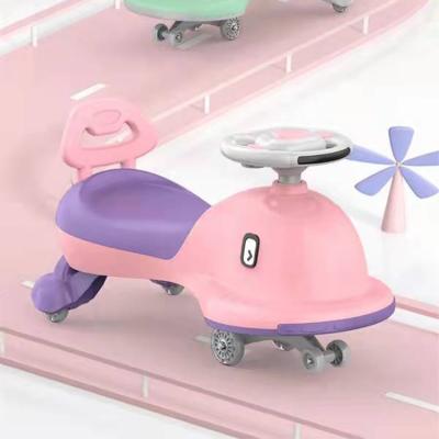 China Present High Quality Plastic Gift Musical Baby Baby Take First Steps Tornado Ride On Toy Plasma Swing Magic Car for sale