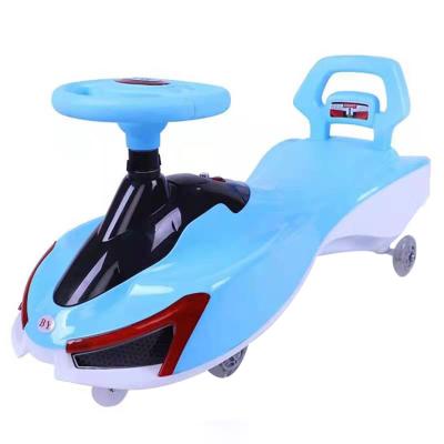 China 2022 New Design Early Educational Plastic Toy Explorer Kids Baby Twist Car Swing Shaking Car With Music And Lights for sale