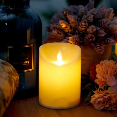 China Led Rechargeable Yellow Flameless Led Candle Light ABS Candle Lamps for sale