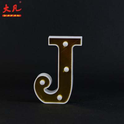 China Customized INDOOR English Alphabet Led Letter Sign Night Light For Decoration for sale