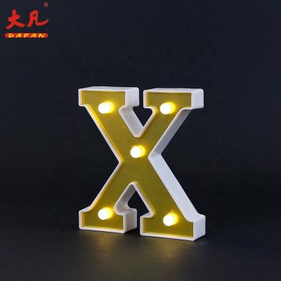 China Shops Waterproof Party Bedroom Wall Hanging Decor Alphabet Lamp for sale