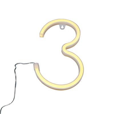 China ALL 3 Shape Festival Weddings Decoration Letters Indoor Usb Battery Neon Light for sale