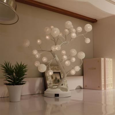 China SD00122 32L 45Cm Indoor Led Artificial Tree Eva Particle Ball Tree Lights Light Bonsai Holiday Decoration for sale