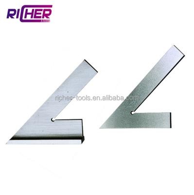 China Square Angle Test Square DIN875/II Carbon Steel 45 Degree Square Flat Test Square for sale