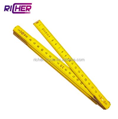 China Scale Foldable Promotional Ruler For School Wooden Folding Ruler With Normal Rivet for sale